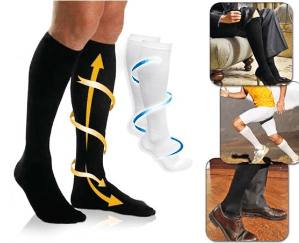 Steunkousen compressiekousen sportkousen wandelen wandelaars wandelingen 