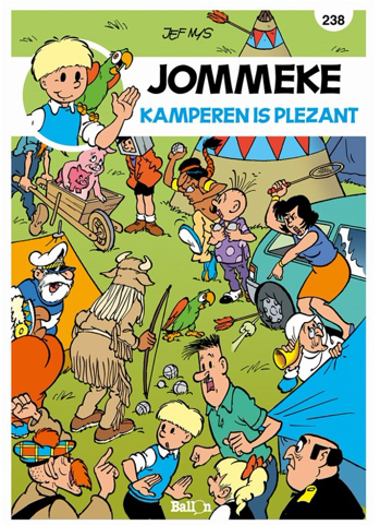 jommeke stripboek plezant kamperen