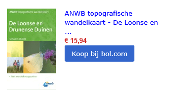 wandelkaart loons en drunense duinen nationaal park 