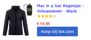 wandeluitrusting wandelkleding regenjas 