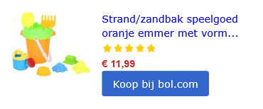 strandspeelgoed daguitstap zand zee strand dingen mee te nemen