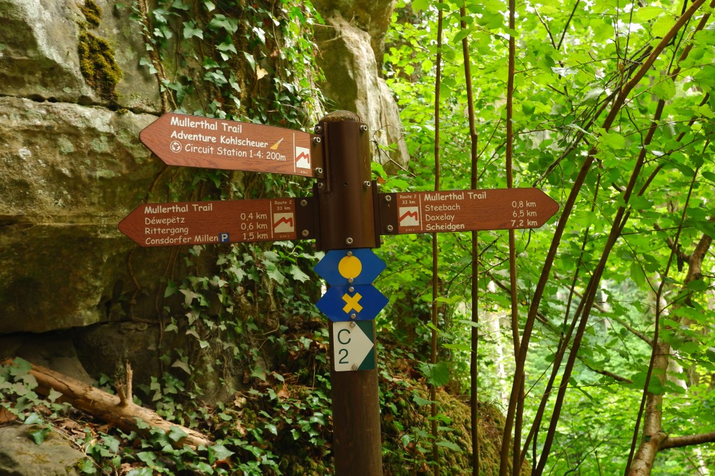 Consdorf wandelroute C2 Mullerthal Trail wandelen hike  hiking backpack travel reisinspiratie